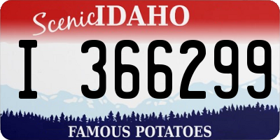 ID license plate I366299