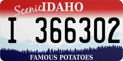 ID license plate I366302