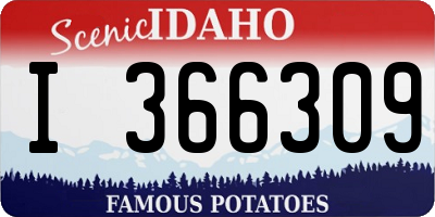 ID license plate I366309