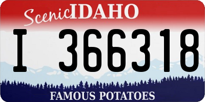 ID license plate I366318