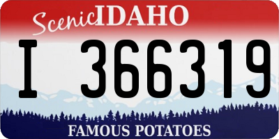 ID license plate I366319