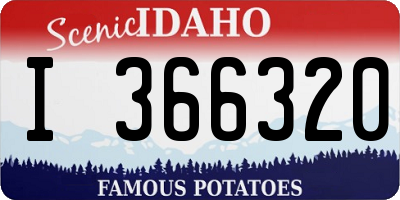 ID license plate I366320