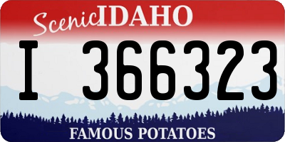 ID license plate I366323