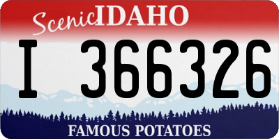 ID license plate I366326
