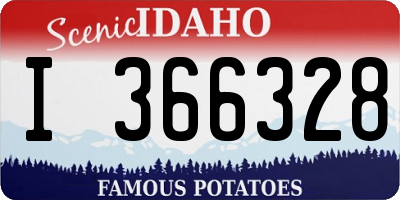 ID license plate I366328