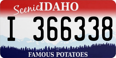 ID license plate I366338