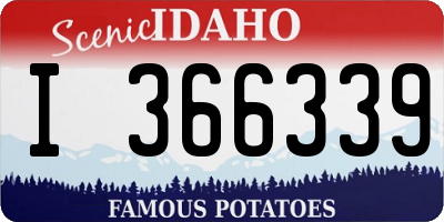 ID license plate I366339