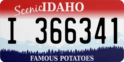 ID license plate I366341