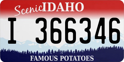 ID license plate I366346