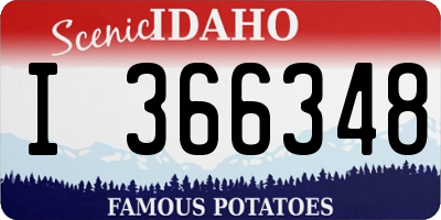 ID license plate I366348