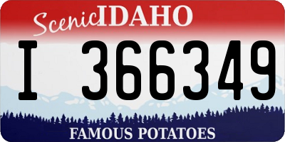 ID license plate I366349
