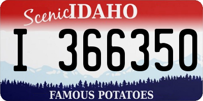 ID license plate I366350