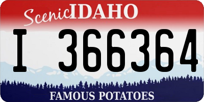ID license plate I366364