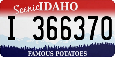 ID license plate I366370