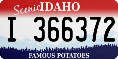 ID license plate I366372