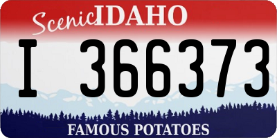 ID license plate I366373