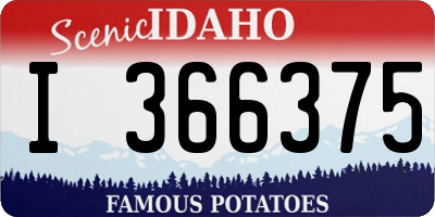 ID license plate I366375