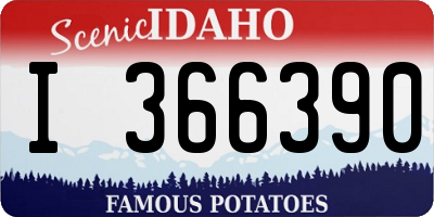ID license plate I366390