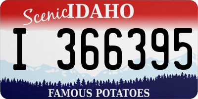 ID license plate I366395
