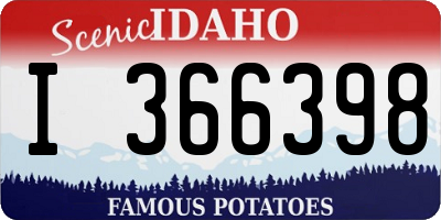 ID license plate I366398