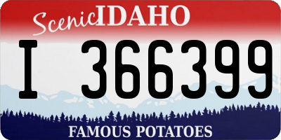 ID license plate I366399