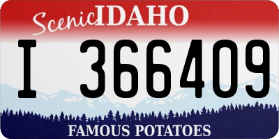 ID license plate I366409