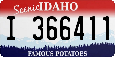 ID license plate I366411