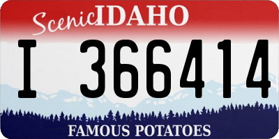 ID license plate I366414
