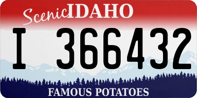 ID license plate I366432