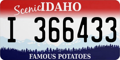 ID license plate I366433