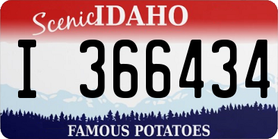 ID license plate I366434