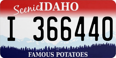 ID license plate I366440