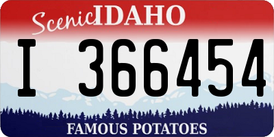 ID license plate I366454