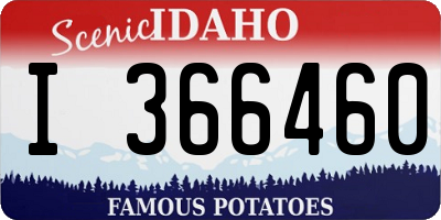 ID license plate I366460