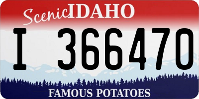 ID license plate I366470