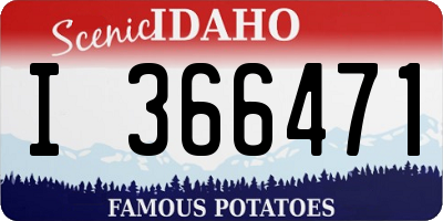 ID license plate I366471