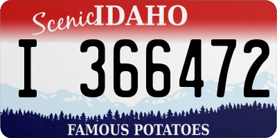 ID license plate I366472