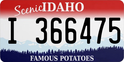 ID license plate I366475