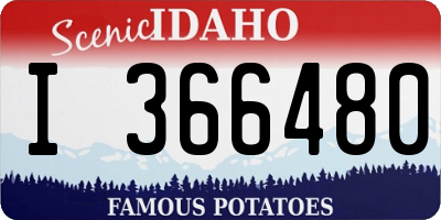 ID license plate I366480