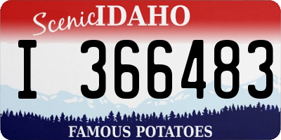 ID license plate I366483
