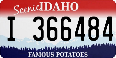 ID license plate I366484