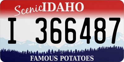 ID license plate I366487