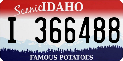 ID license plate I366488