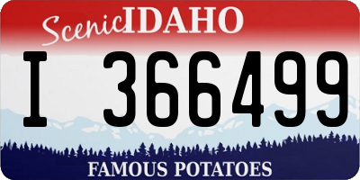 ID license plate I366499