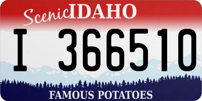 ID license plate I366510