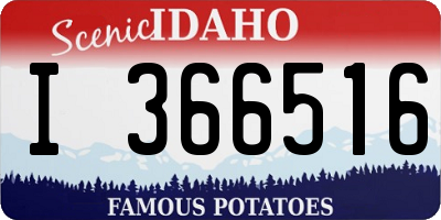 ID license plate I366516