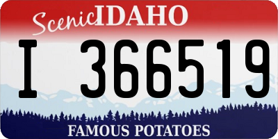 ID license plate I366519