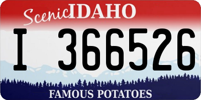 ID license plate I366526