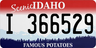 ID license plate I366529