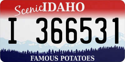 ID license plate I366531